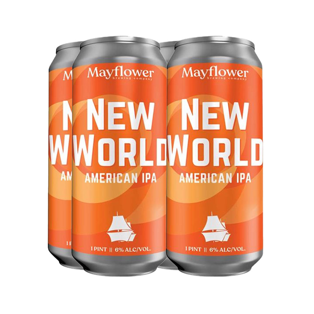 Mayflower New World IPA 16oz 4 Pack Cans