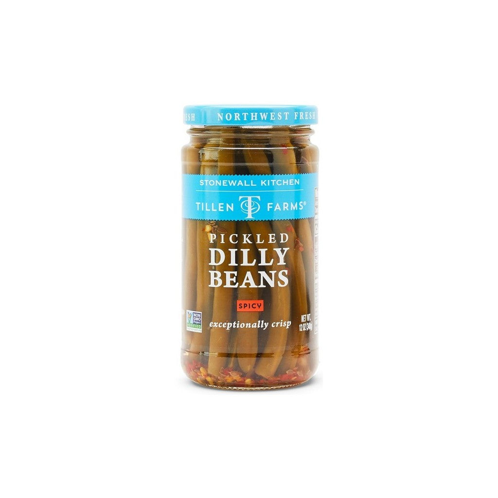 Tillen Farms Pickled Dilly Beans Spicy 12oz