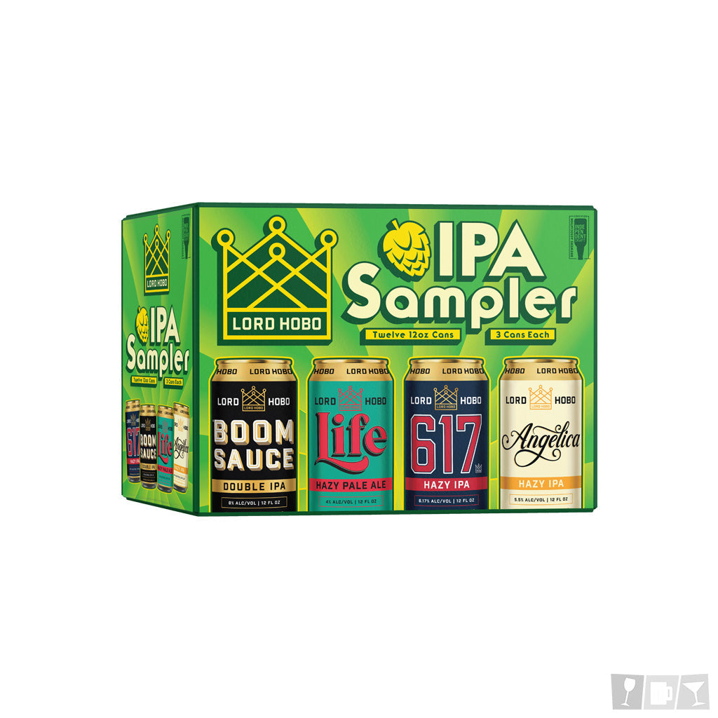 Lord Hobo IPA Sampler Mix 12oz 12 Pack Cans