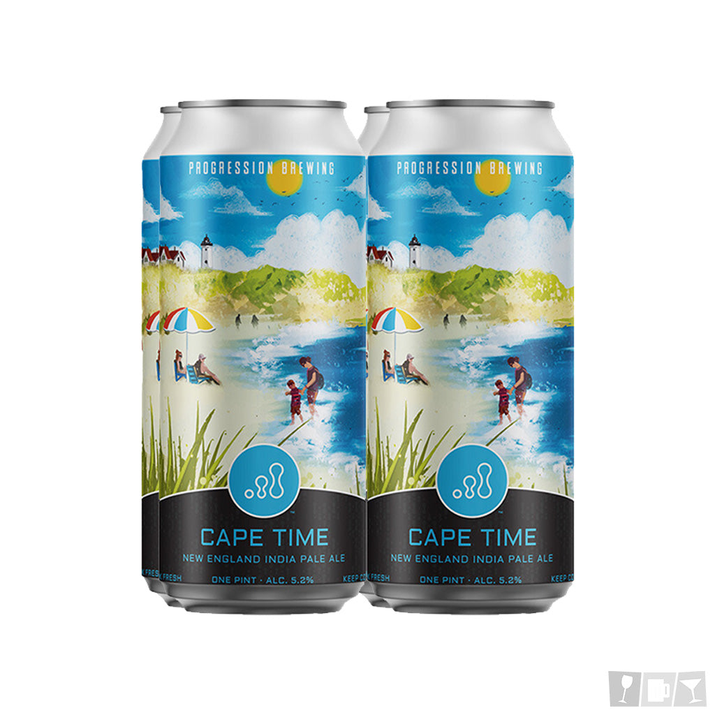 Progression Brewing Cape Time New England IPA 16oz 4 Pack Cans