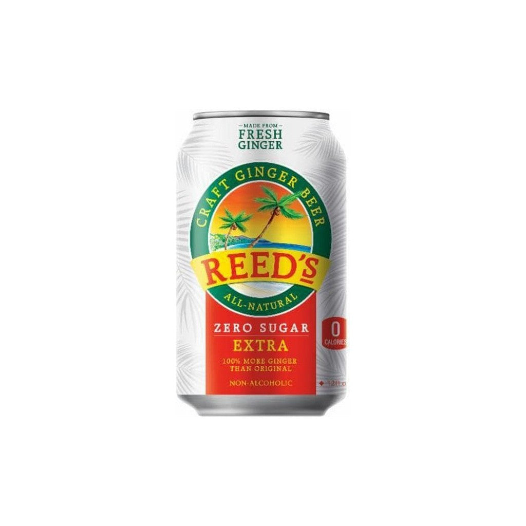 Reed's Extra Ginger Zero Beer 12oz 4 Pack Cans