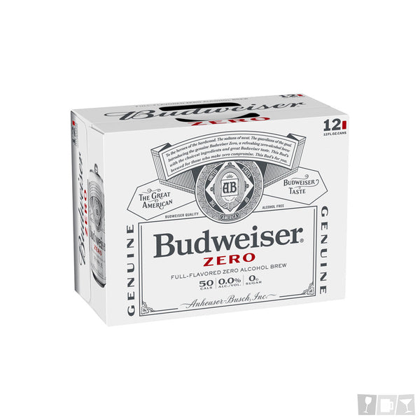 Budweiser Zero Non-Alcoholic 12oz 12 Pack Cans - Liquor 'N More