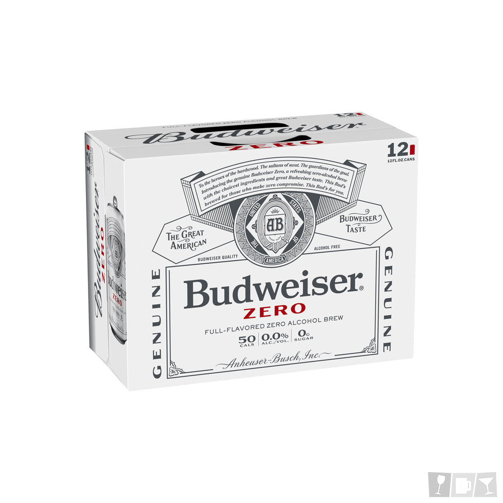 Budweiser Zero Non-Alcoholic 12oz 12 Pack Cans