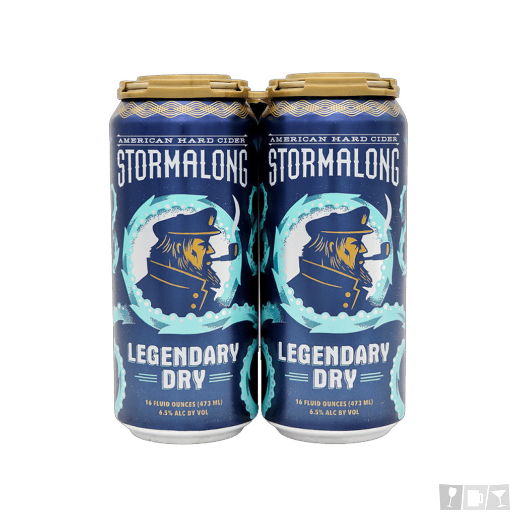 Stormalong Legendary Dry Cider 16oz 4 Pack Cans