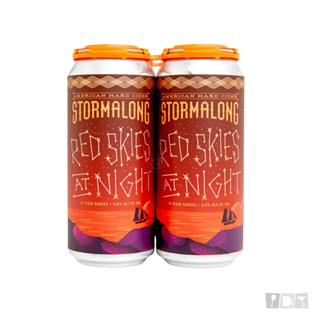 Stormalong Red Skies at Night Cider 16oz 4 Pack Cans