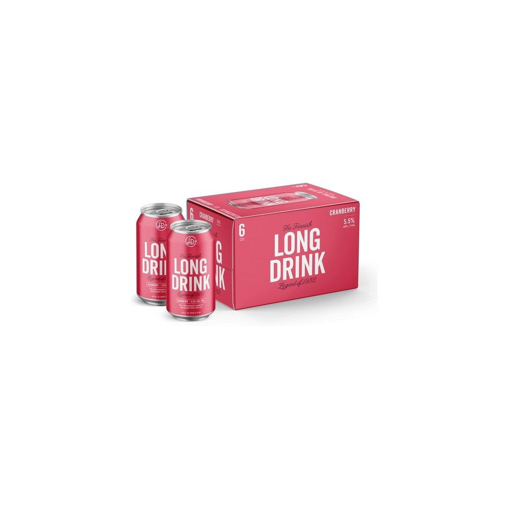 The Long Drink Company The Finnish Long Drink Cranberry 12oz 6 Pack Cans