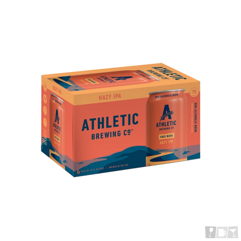 Ahletic Brewing Free Wave Hazy IPA Non-Alcoholic 12oz 6 Pack Cans