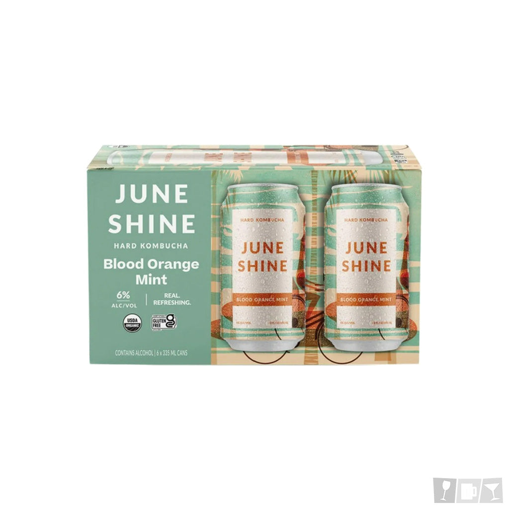 Juneshine Blood Orange Mint 12oz 6 Pack Cans