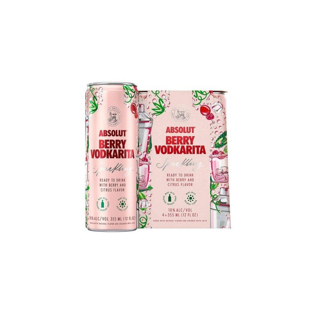 Absolut Sparkling Berry Vodkarita 12oz 4 Pack Cans