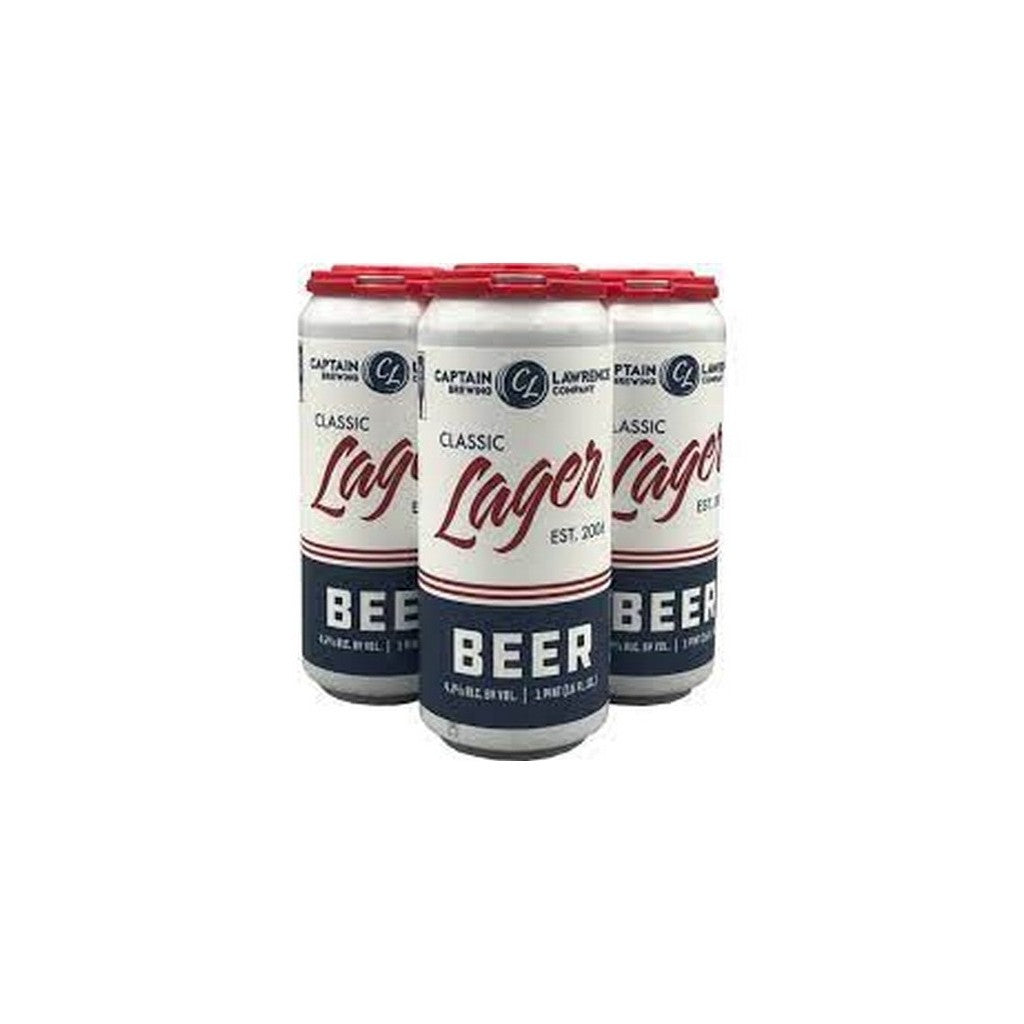 Captain Lawrence Brewing Classic Lager 16oz 4 Pack Cans