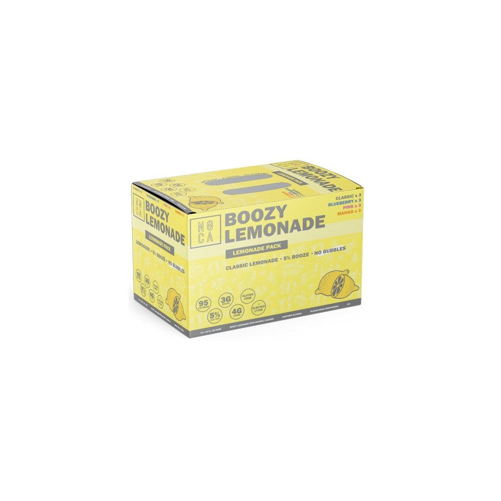 NOCA Boozy Lemonade Mix 12oz 12 Pack Cans