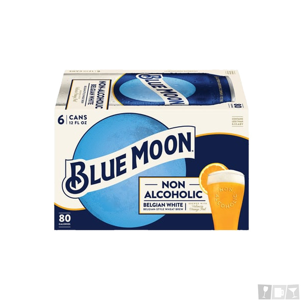 Blue Moon Belgian White Non-Alcoholic 12oz 6 Pack Cans