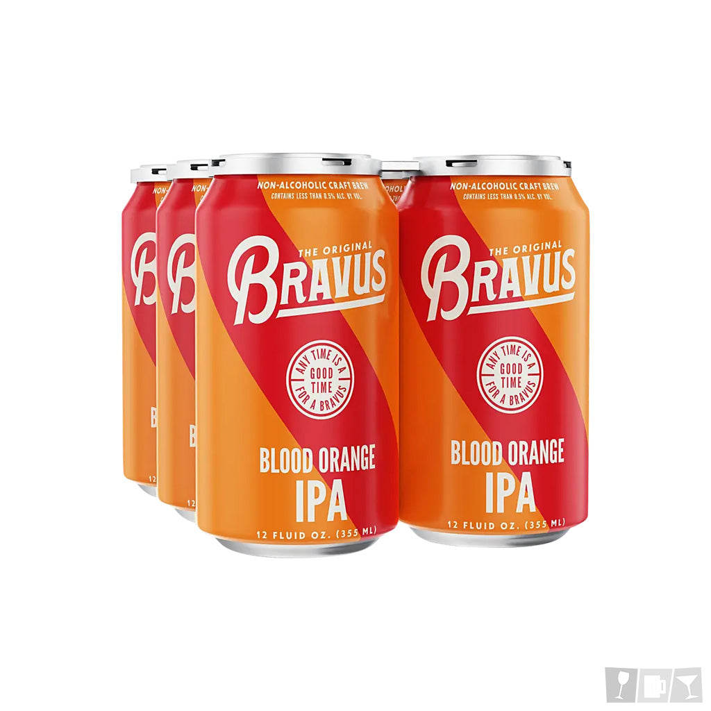 Bravus Brewing Blood Orange IPA Non-Alcoholic 12oz 6 Pack Cans