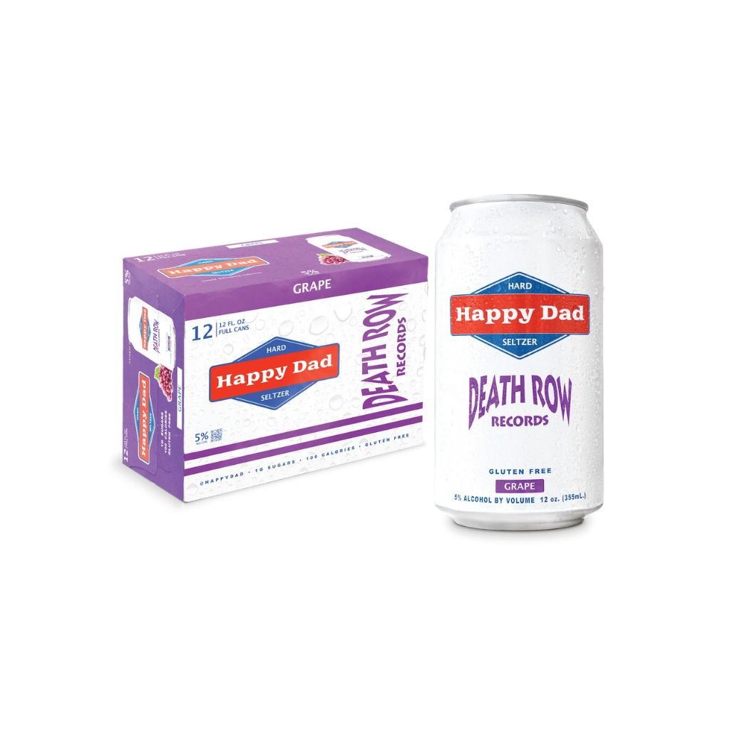 Happy Dad Deathrow Records Collaboration Grape Seltzer12oz 12 Pack Cans