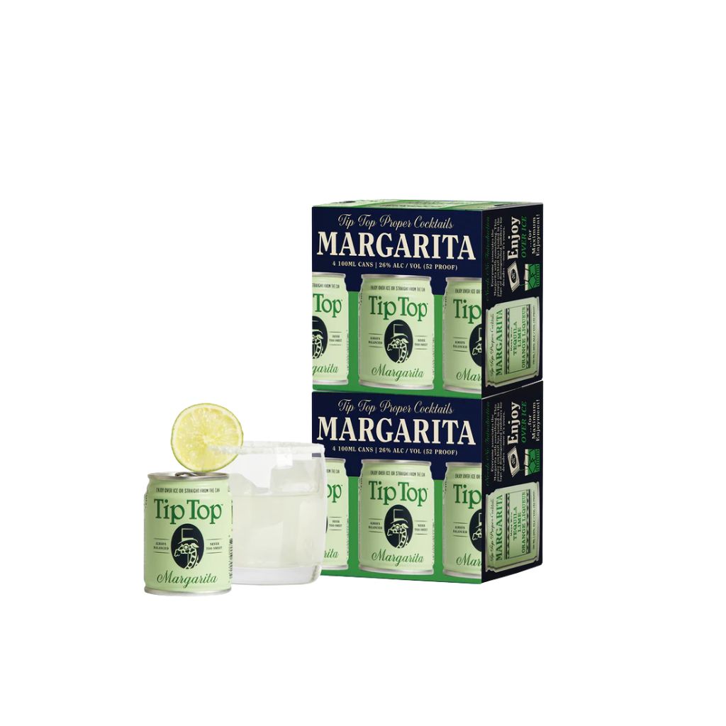 Tip Top Proper Cocktails Margarita 100mL 4 Pack Cans
