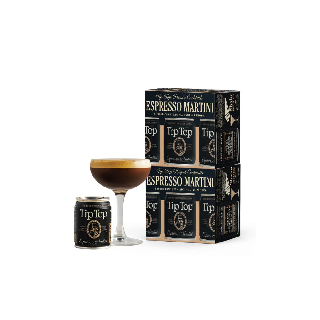 Tip Top Proper Cocktails Espresso Martini 100mL 4 Pack Cans