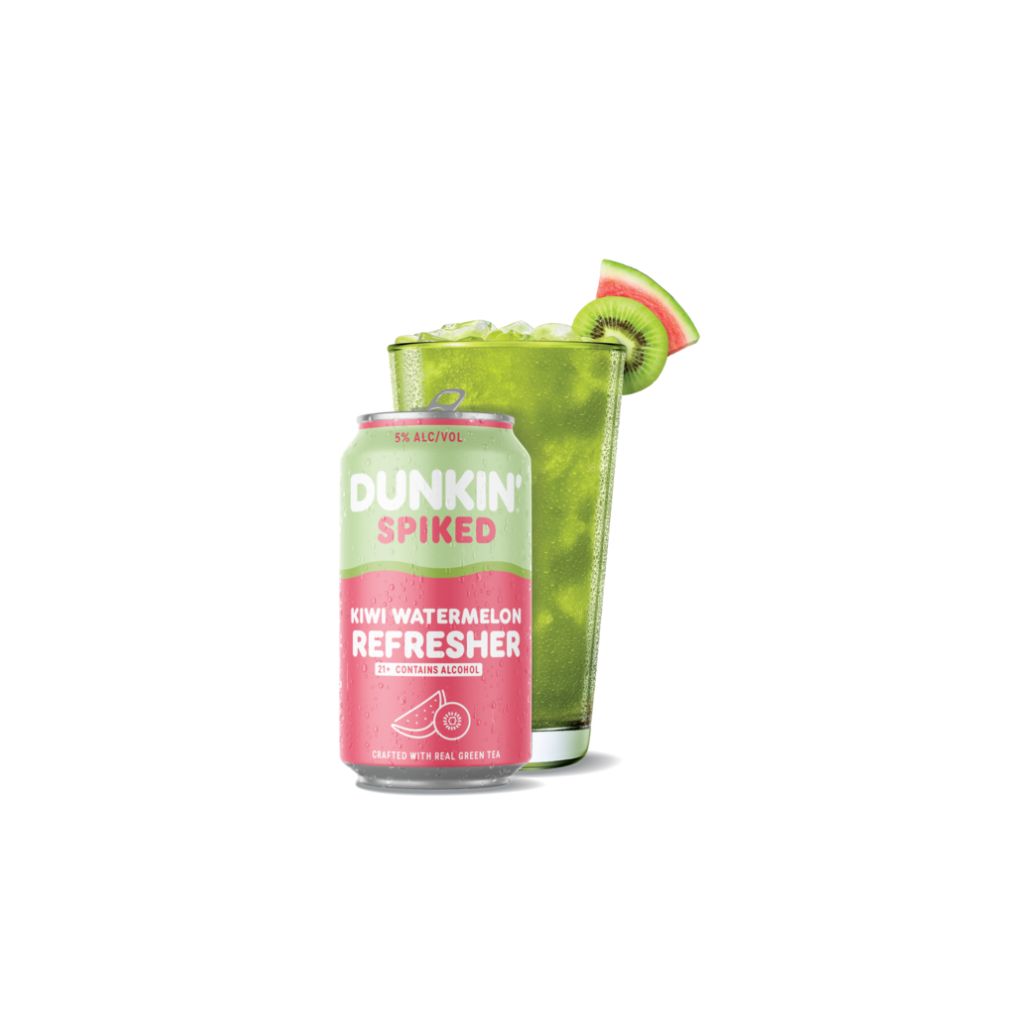 Dunkin Spiked Kiwi Watermelon Refresher 12oz 4 Pack Cans