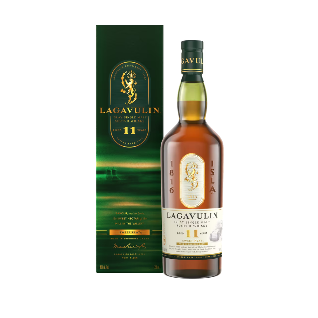 Lagavulin 11 Years Old Sweet Peat Scotch Whisky 750mL