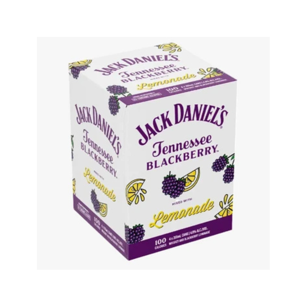 Jack Daniel's Blackberry Lemonade 355ml 4 Pack Cans