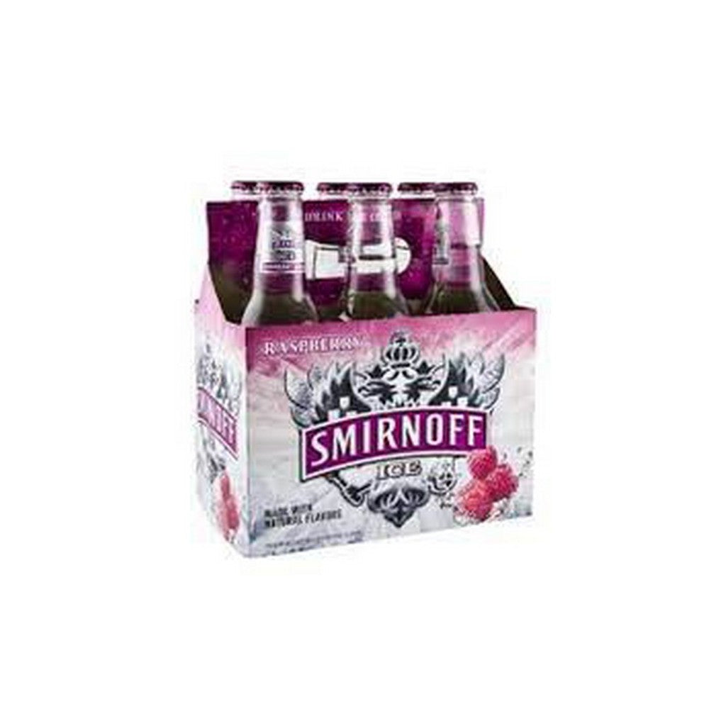 Smirnoff Ice Raspberry 11.2oz 6 Pack Bottles