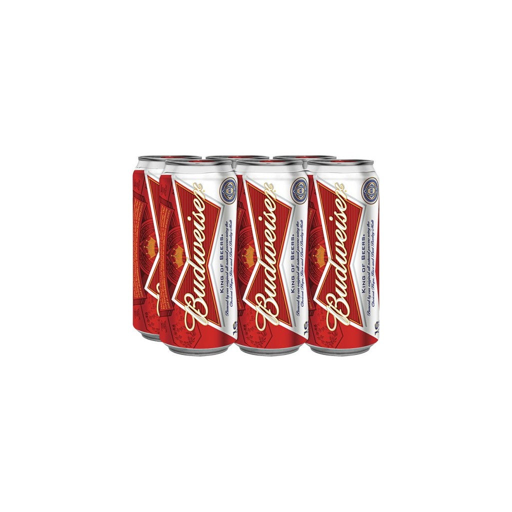 Budweiser 16oz 6 Pack Cans