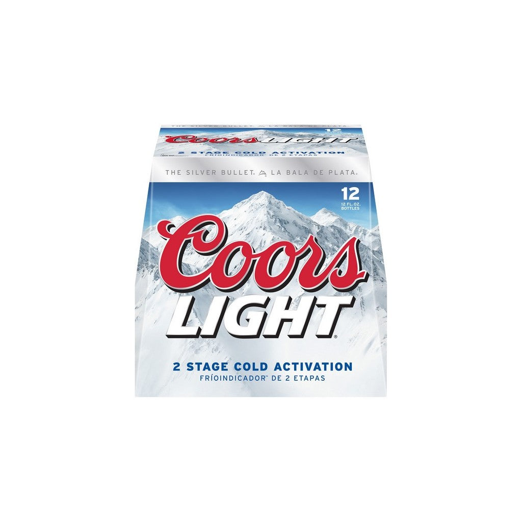 Coors Light 12oz 12 Pack Bottles