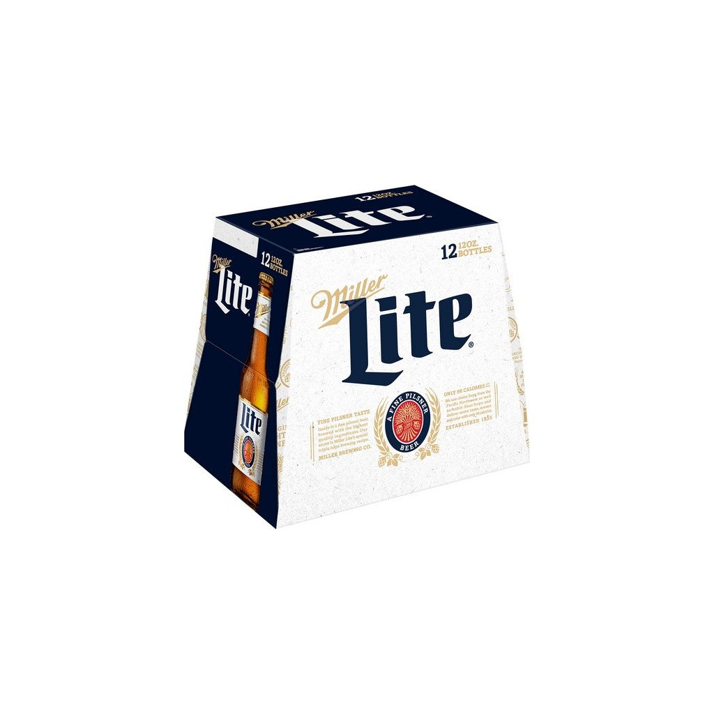 Miller Lite 12oz 12 Pack Bottles