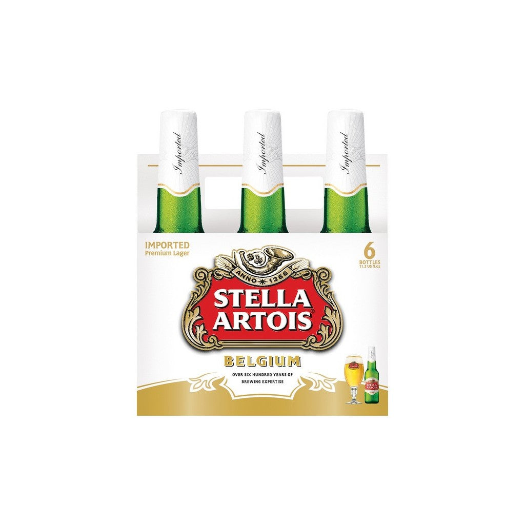 Stella Artois 12oz 6 Pack Bottles