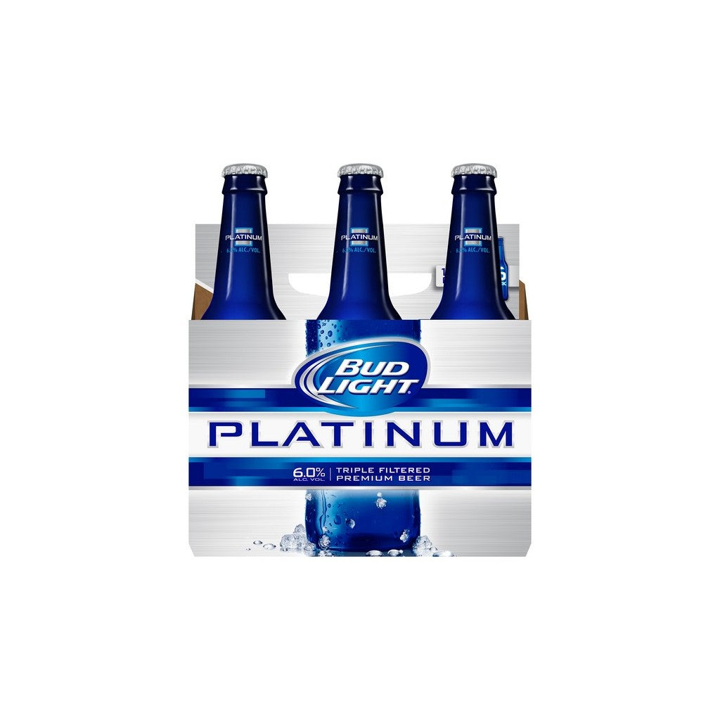 Bud Light Platinum 12oz 6 Pack Bottles