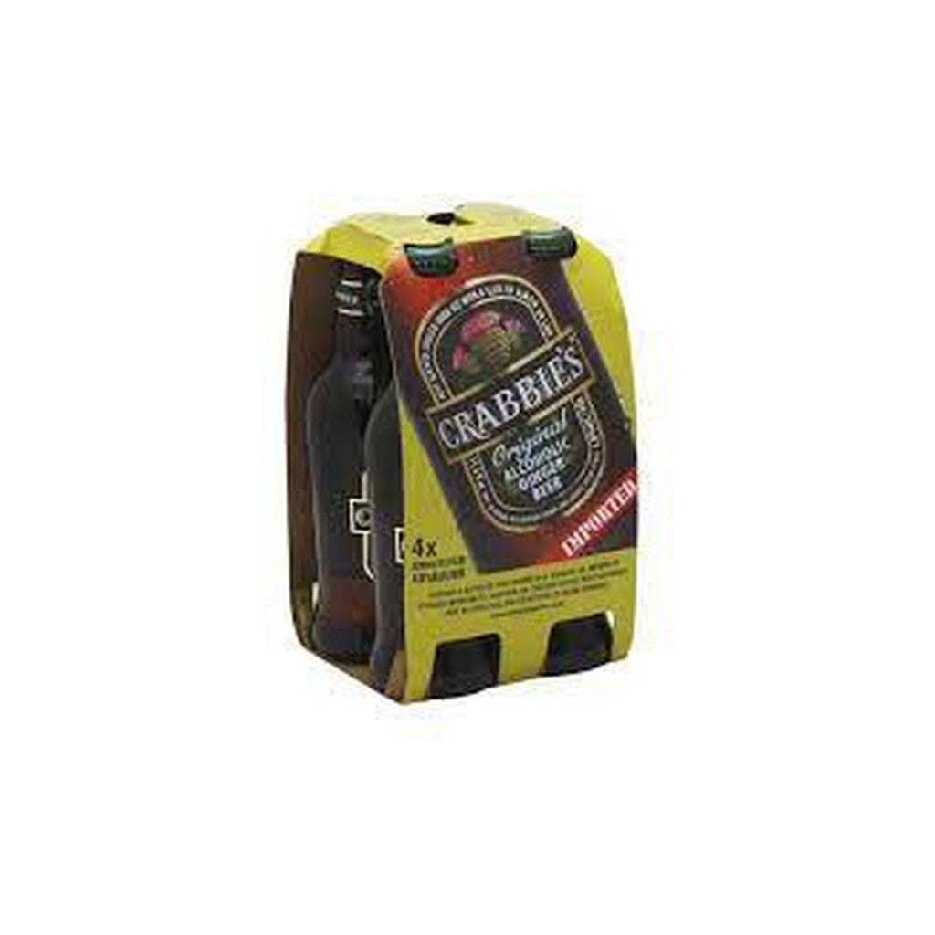 Crabbies Alcoholic Ginger Beer 11.2oz 4 Pack Bottles