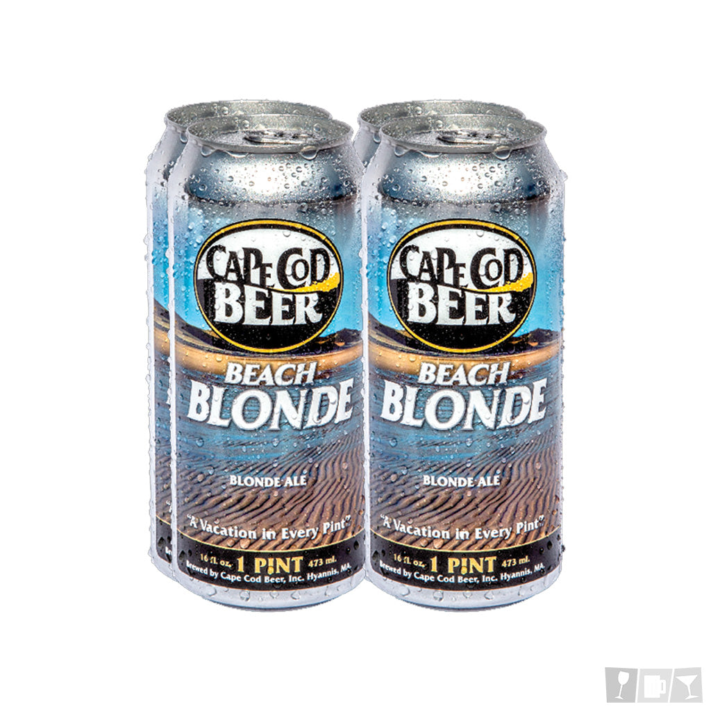 Cape Cod Beer Beach Blonde 16oz 4 Pack Cans