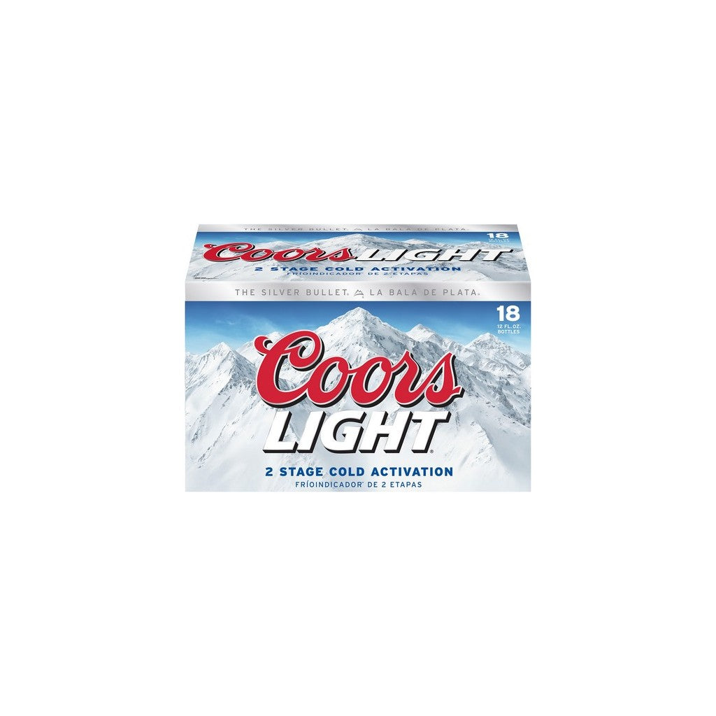 Coors Light 12oz 18 Pack Bottles